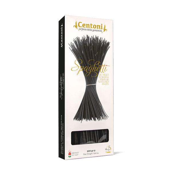 Pasta Centoni - Lorè S.r.l. - Spaghetti al Nero di Seppia gr. 500 trafilata al bronzo