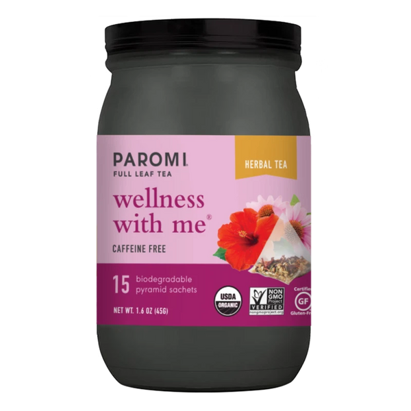Paromi Tea - Wellness with Me Herbal Tea - 15 Count Jars