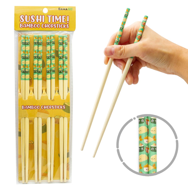 GAMAGO by NMR Brands - Sushi Time Bamboo Chopsticks