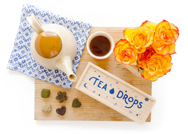 Tea Drops - Tea Drops Large Empty Wood Box