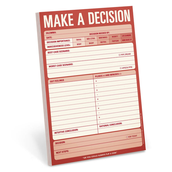 Knock Knock - Make a Decision Pad