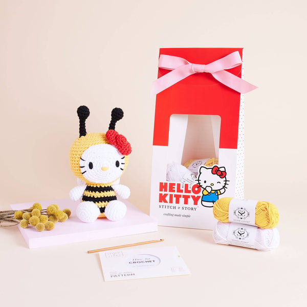 Stitch & Story - Hello Kitty Bumblebee Amigurumi Crochet Kit