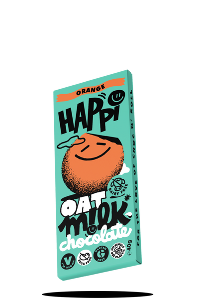 Happi Free From - Happi Oat M!lk Chocolate, Orange, 40g