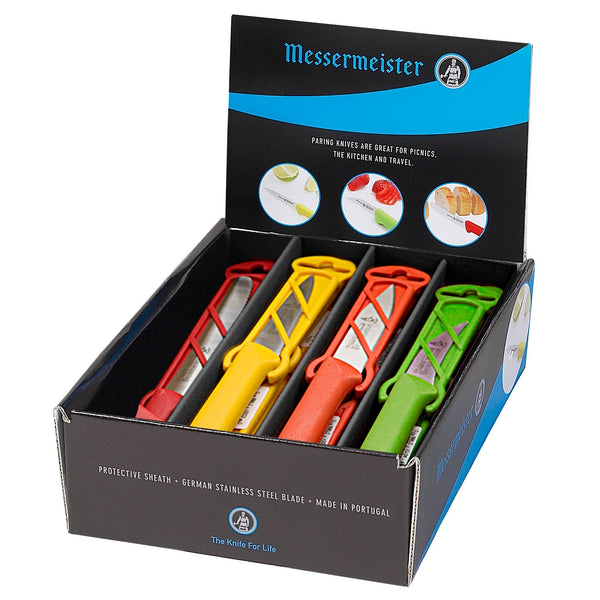 Messermeister - Petite Messer Multi-Color Paring Knife Counter Display - 24