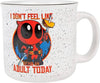 Silver Buffalo - Deadpool Don't Feel Like An Adult 20oz Ceramic Camper Mug