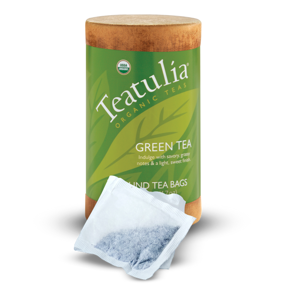 Teatulia Organic Teas - Green Tea 30ct Organic Eco-Canister