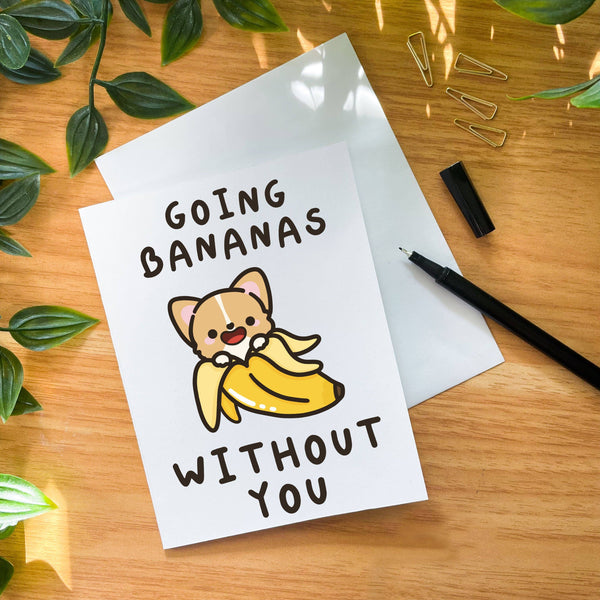 Single Sploot - Going Bananas Without You Greeting Card