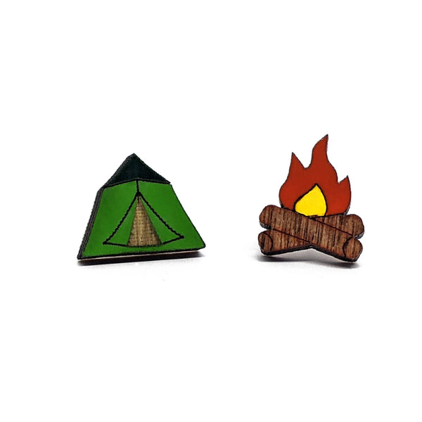 Unpossible Cuts - Camping  Nature Earrings