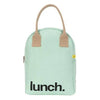Fluf - Zipper Lunch Bag - 'Lunch' Mint