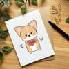 Single Sploot - I Woof U Corgi Greeting Card
