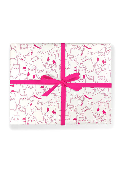 Girl of All Work - WHAT IS IT ABOUT CATS? GIFT WRAP (SINGLE SHEETS)