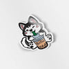 Flair Fighter - Besteas Boba Husky Vinyl Sticker