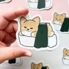 Single Sploot - Musubi Corgi Sticker