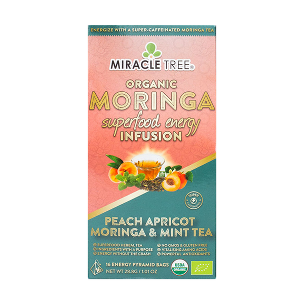 Miracle Tree - Moringa Energy Tea: Peach Mint Apricot