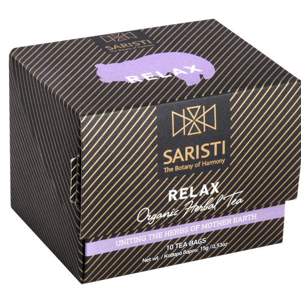 SARISTI - Relax Single flavor box, 10 enveloped tea bags, 15g