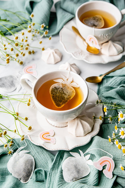 Tea Heritage - Strawberry organic tea bag: Jasmine