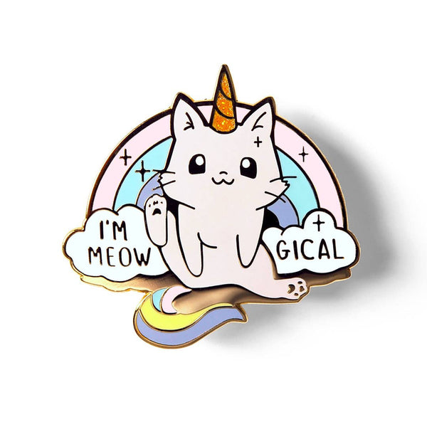 Flair Fighter - Meowgical Caticorn Unicorn Cat Enamel Pin