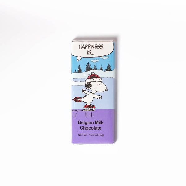 Astor Chocolate Corp. - Peanuts Travel 1.75Oz Snoopy Ice Skating Milk Chocolate Bar
