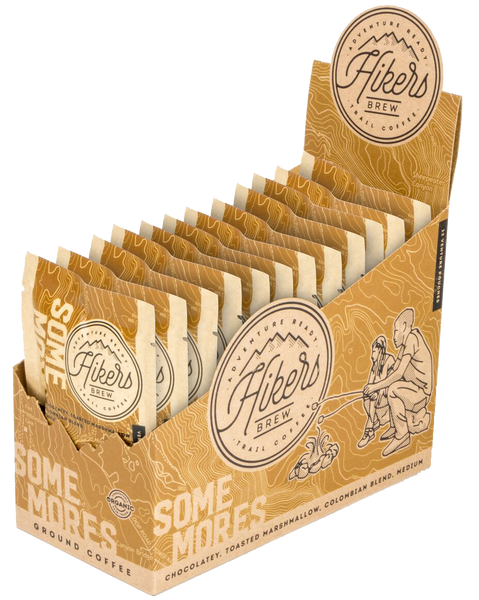 Hikers Brew Coffee - Some Mores - S'mores Flavored Coffee - 12 Pouches