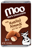 MOO Organic Chocolates - Natural Roasted Almond Dark Chocolate Mini Bars, 0.7 oz
