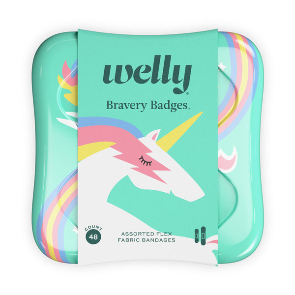 Welly - Bravery Badges - ASSORTED RAINBOW FLEX FABRIC BANDAGES