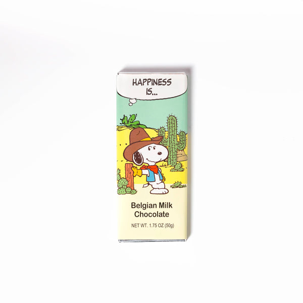 Astor Chocolate Corp. - Peanuts Travel 1.75Oz Snoopy Cowboy Milk Chocolate Bar