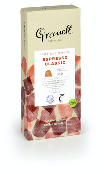 Cafes Granell - Classic Espresso Compostable Coffee Capsules (Nespresso comp