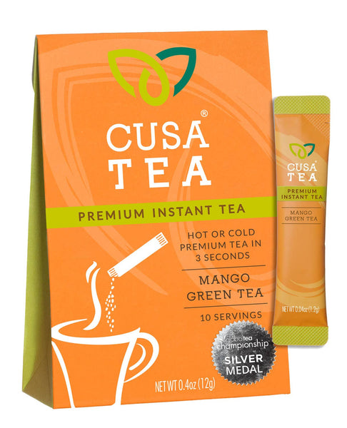 Cusa Tea and Coffee - Mango Green Instant Tea Box