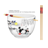 Silver Buffalo - Mickey and Minnie 20oz Ceramic Ramen Bowl with Chopsticks