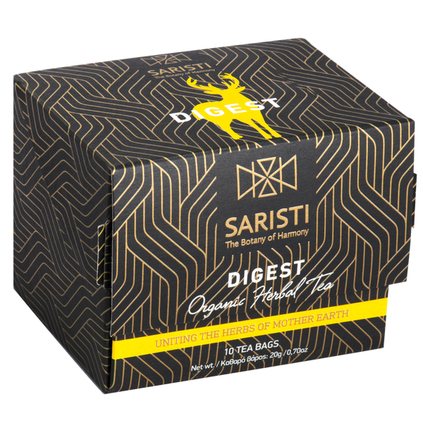 SARISTI - Digest Single flavor box, 10 enveloped tea bags, 20g