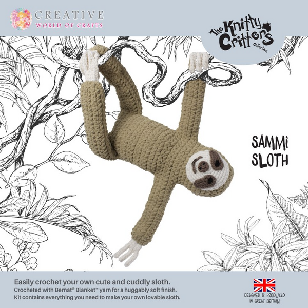 Creative World of Crafts - Sammi Sloth Crochet Kit