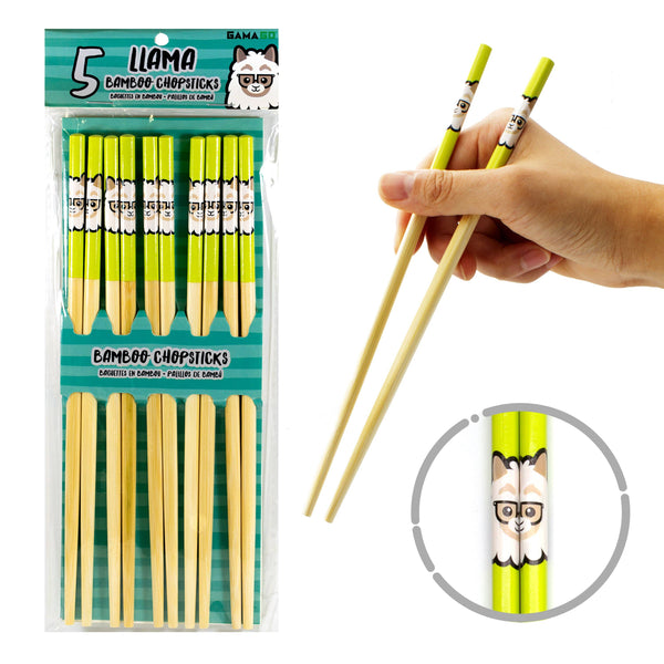 GAMAGO - Llama Bamboo Chopsticks