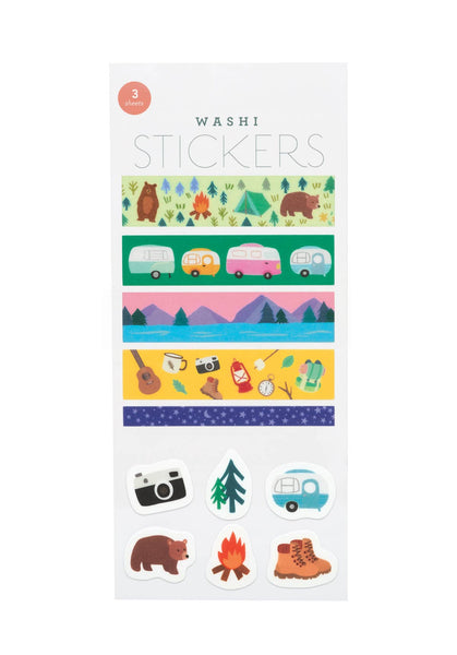Girl of All Work - Summer Camp Washi Stickers