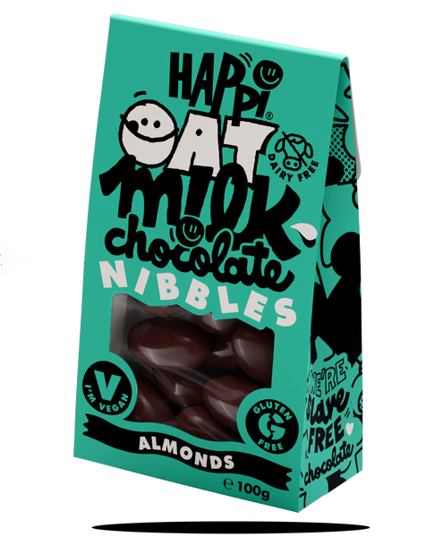 Happi Free From - Happi Oat M!lk Chocolate Nibbles - Almonds