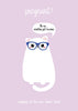 Studio Inktvis - Postcard Pregnant Cat Grumpy