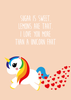 Studio Inktvis - I Love You More Than A Unicorn Fart Postcard
