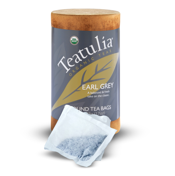 Teatulia Organic Teas - Earl Grey Tea 30ct Organic Eco-Canister
