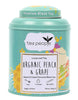 Tea People - Organic Peach Black tea - 125g Tin Caddy