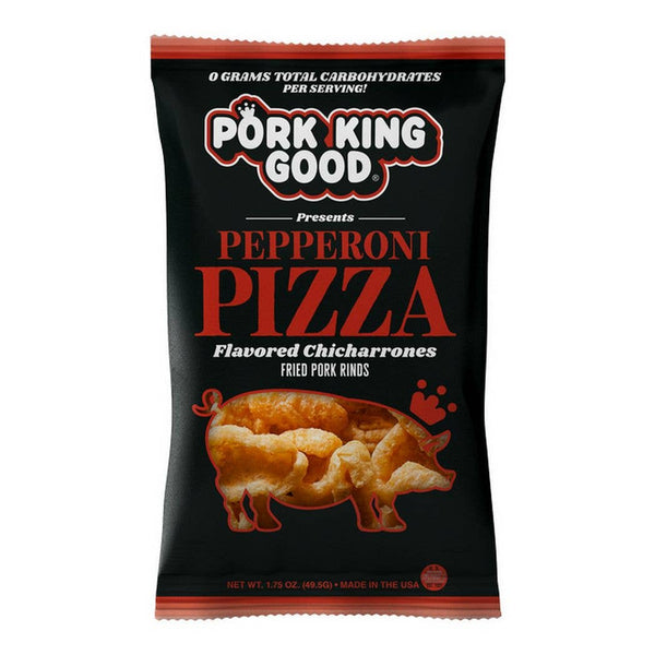 Pork King Good - Pork King Good Pepperoni Pizza Pork Rinds  1.75oz Bag
