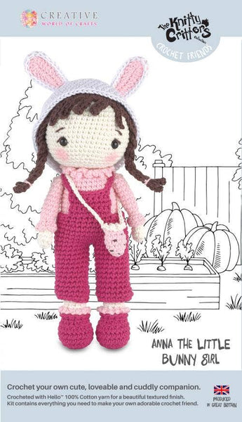 Creative World of Crafts - Anna The Little Bunny Girl Crochet Kit