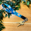 Single Sploot - Blue Corgi Wristlet