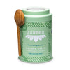 JusTea - Golden Green Tin & Spoon - Organic, Fair-Trade, Green Tea