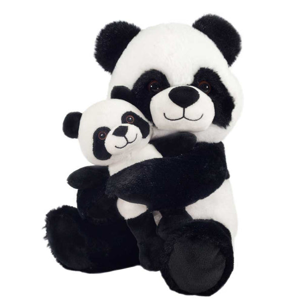 Fiesta Toys - MOM AND BABY - 10IN SITTING PANDA
