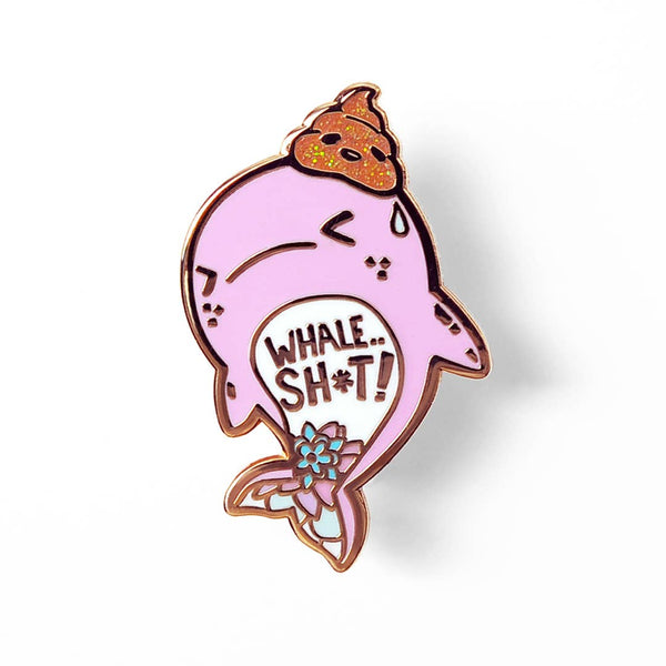 Flair Fighter - Whale Shit Whale Enamel Pin