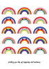 Studio Inktvis - Sending Rainbows Postcard