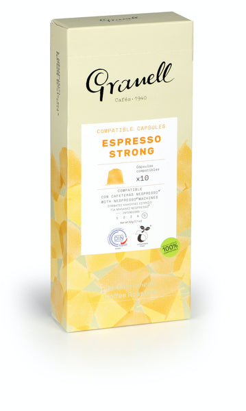 Cafes Granell - Intense Espresso Compostable Coffee Capsules (Nespresso comp